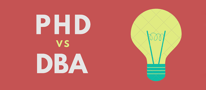 تفاوت بین dba و phd